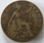Grossbritannien One 1 Penny 1911