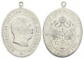 Preußen, Medaille 1886; tragbar, versilbert; 17,65 g, 40,6 x ...