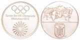 Linnartz Olympiade München, Feinsilbermedaille 1972, 30,02/fe...