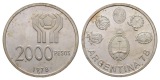 Linnartz ARGENTINIEN 2000 Pesos 1978, 14,98 Gr., stgl