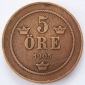 Schweden 5 Öre 1905 Bronze