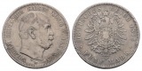 Linnartz KAISERREICH Preussen Wilhelm I. 5 Mark 1875 B, kl. Rd...