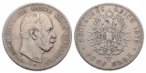 Linnartz KAISERREICH Preussen Wilhelm I. 5 Mark 1876 B, ss -