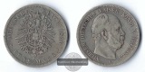 Preussen, Kaiserreich  5 Mark  1876 B  Wilhelm I FM-Frankfurt ...