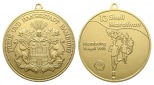 Hamburg; Medaille 1998; Messing vergoldet, tragbar; 46,08 g, ...