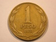 E21  Chile 1 Peso 1978 in f.vz  Originalbilder