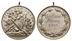 Heidland-Strang, Schützenmedaille 1930; Bronze versilbert, tr...