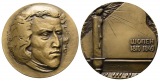 UdSSR, Medaille, Chopin 1975; Bronze, 124,70 g, Ø 59,9 mm