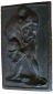 Eisenrelieff o.J.; Der Löwenbändiger, 1,80 kg, 20 x 12 cm