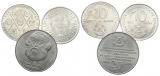 DDR, 3 Münzen, 10/10/20 Mark