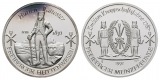 Freiberg; Bergbau-Medaille 1992; 999 AG, 30,99 g, Ø 40,1 mm