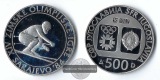 Jugoslawien,  500 Denar  1982  Winter Olympics in Sarajevo 198...