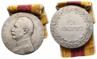 Baden, Medaille am Band o.J.; versilbert, tragbar, 29,93 g, Ø...