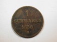 E23  Oldenburg  1 Schwaren 1856 in f.ss   Originalbilder
