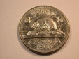 E25 Kanada  5 Cents 1966 in vz+/vz-st  Originalbilder