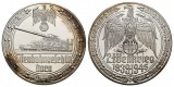 Linnartz 2. Weltkrieg Feinsilbermedaille,Eisenbahngeschütz - ...