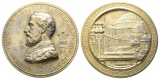 England; Medaille 1873, Zink vergoldet, 150,05 g, Ø 74,9 mm