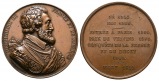 Linnartz Frankreich Bronzemedaille (1610)(Caque) a. Henri IV. ...