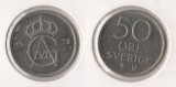 Schweden 50 Öre 1973 U (K-N) Gustaf VI. Adolf (1950-1973) vz/...