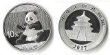 China  10 Yuan  2017  Sitzender Panda mit Bambus  FM-Frankfurt...
