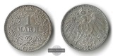 Kaiserreich,  1 Mark 1915 G FM-Frankfurt Feinsilber: 4,995g