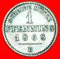 • PRUSSIA: DEUTSCHLAND ★ 1 PFENNIG 1868B! WILHELM I (1861-...