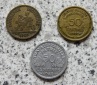 Frankreich 50 Centimes 1923, 1933 und 1942
