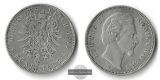 Bayern, Kaiserreich  5 Mark  1875 D  Ludwig II  FM-Frankfurt F...