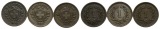 Schweiz, 3 Kleinmünzen 1941/1933/1932