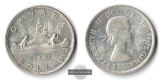 Kanada,  1 Dollar  1961 Elizabeth II FM-Frankfurt Feinsilber: ...