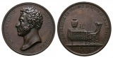 Linnartz FRANKREICH,Bronzemed.1815 (v.Andrieu) Ludwig XIX. Thr...
