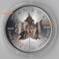Canada 5 Dollar 2014 Wildlife-Serie I.- Timberwolf Silber Farb...
