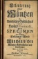 C. Woltereck, Erläuterung einigen Münzen; Wolfenbüttel 22. ...