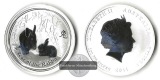 Australien 1 Dollar Year of the Rabbit 2011 FM-Frankfurt Feins...