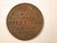 G11  Preussen  2 Pfennig 1854 A in ss/ss+  -R-  Originalbilder