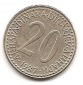 Jugoslawien 20 Dinar 1987 #151