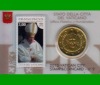Offiz. 50 Cent Coincard mit Briefmarke 3,00€ Vatikan 2015 nu...