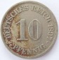 Deutsches Reich 10 Pfennig 1897 A K-N s+