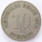 Deutsches Reich 10 Pfennig 1900 E K-N s-ss