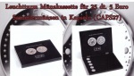 Original Leuchtturm Münzenkassette für 25x 5 Euro Münzen Kl...