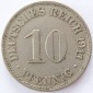 Deutsches Reich 10 Pfennig 1911 A K-N ss+