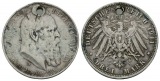 Deutsches Reich, 1 Mark (D) 1911, gelocht