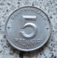 DDR 5 Pfennig 1950 A, besser