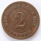 Deutsches Reich 2 Pfennig 1912 A Kupfer ss+