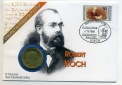 5 Mark 1968 Robert Koch in tollem Numisbrief