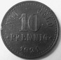 Braunschweig Staatsbank, 10 Pfennig 1921 Zink, J N5, Funck 56.9B