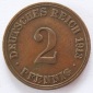 Deutsches Reich 2 Pfennig 1913 A Kupfer ss