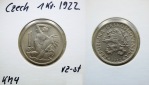 Tschechien 1 Krone 1922