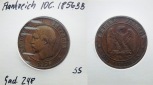 Frankreich 10 Centimes 1856 BB