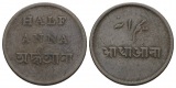 India British 1/2 Anna; 12,37 g; Ø 27 mm